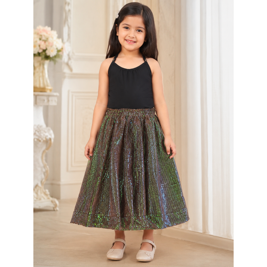 Girls Shimmer Party Skirt