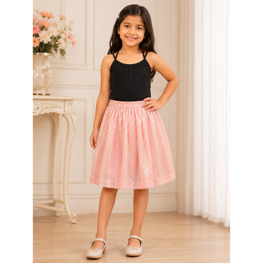Girls Shimmer Party Skirt