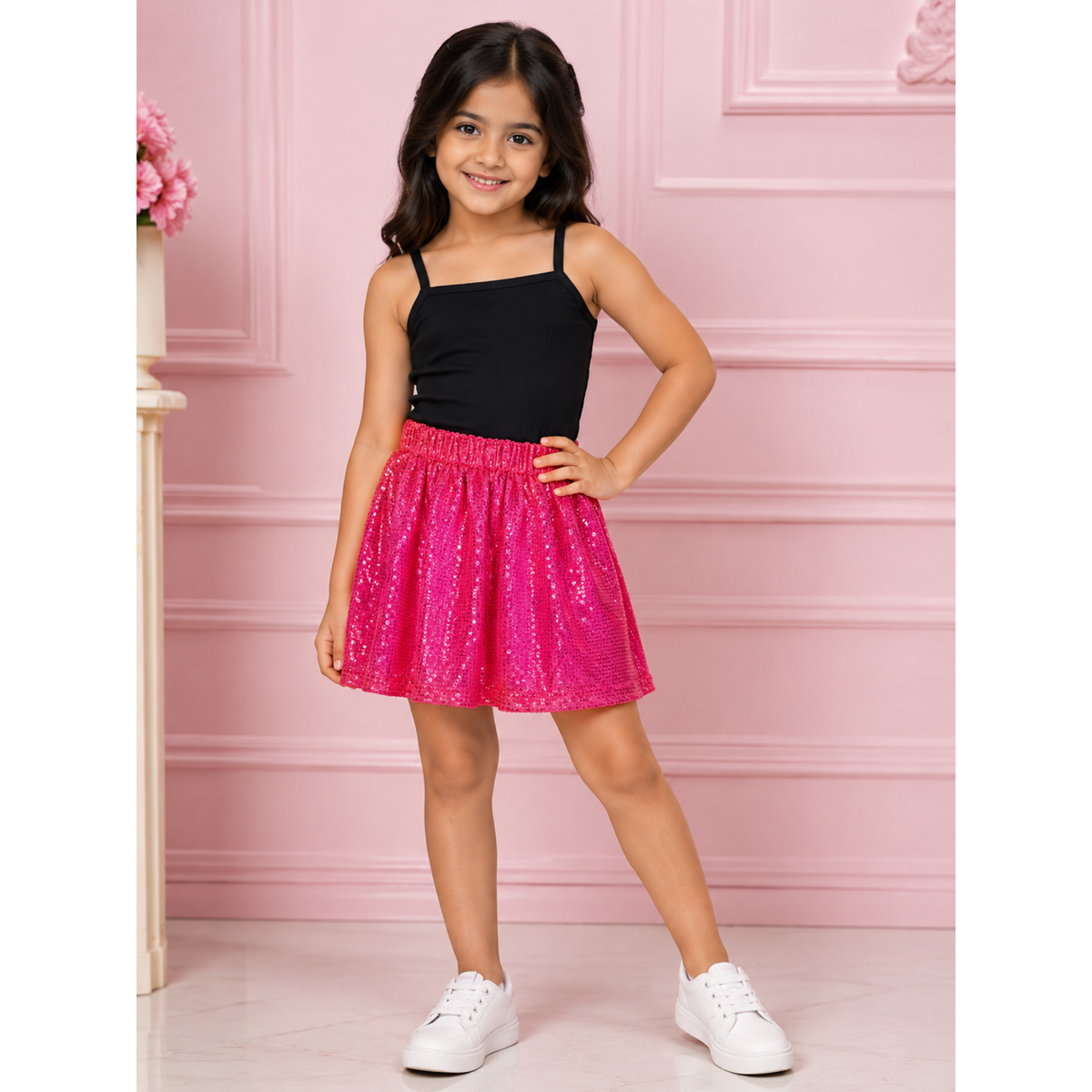 Girls Shimmer Party Skirt