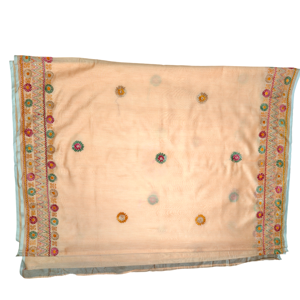 Iwishh Hand-Embroidered Chanderi Saree