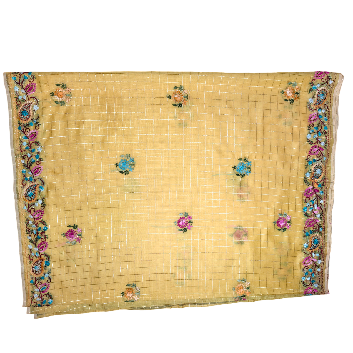 Iwishh Embroidered Saree with Rich Handworked Pallu