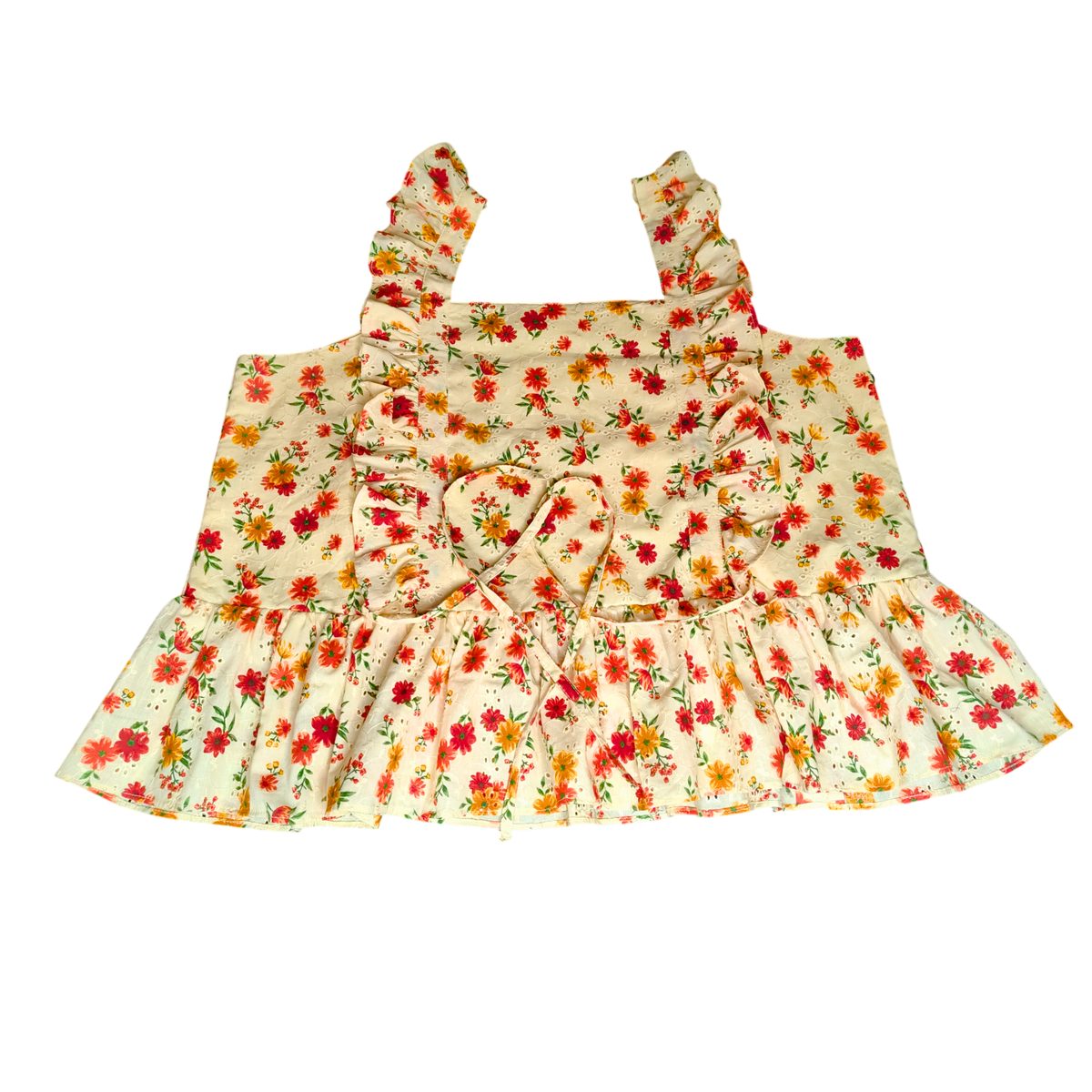 Women Floral Ruffle Peplum Top