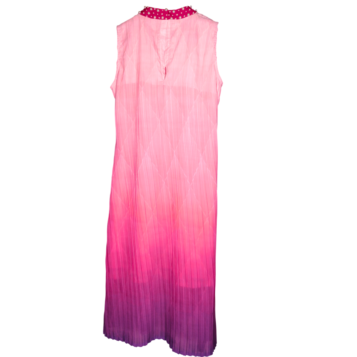 Women's Ombre Pleated Maxi Dress