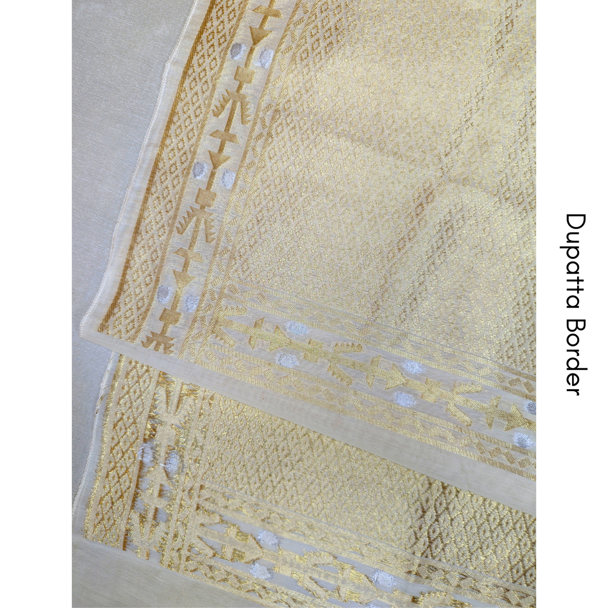 Premium Dhaka Cotton Unstitched Suit Material with Elegant Woven Dupatta