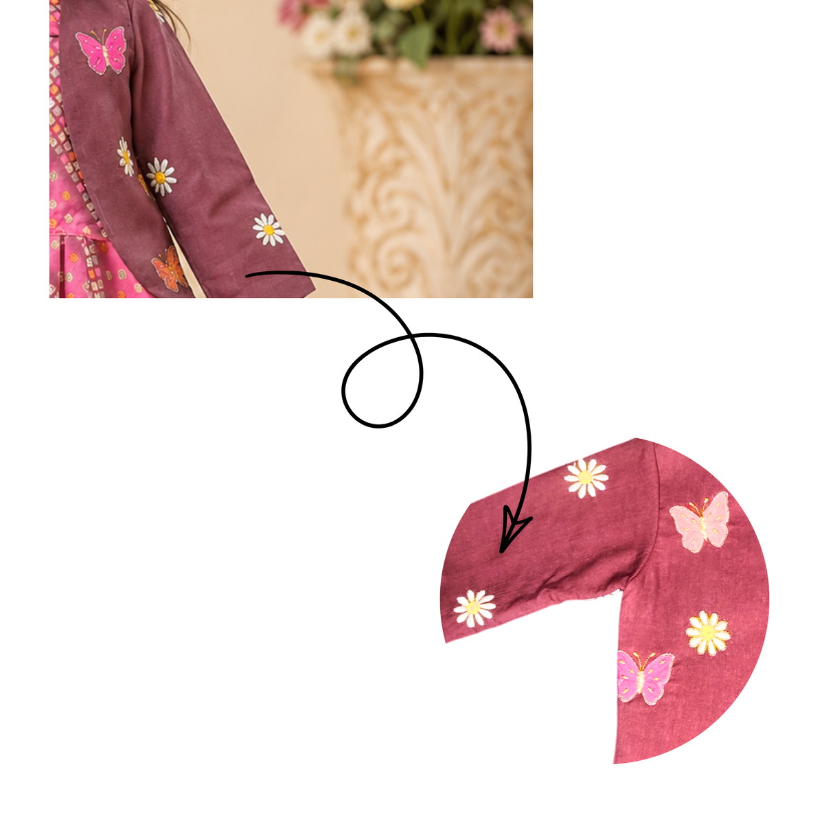 Bloom Jacket Dress Set for Girls