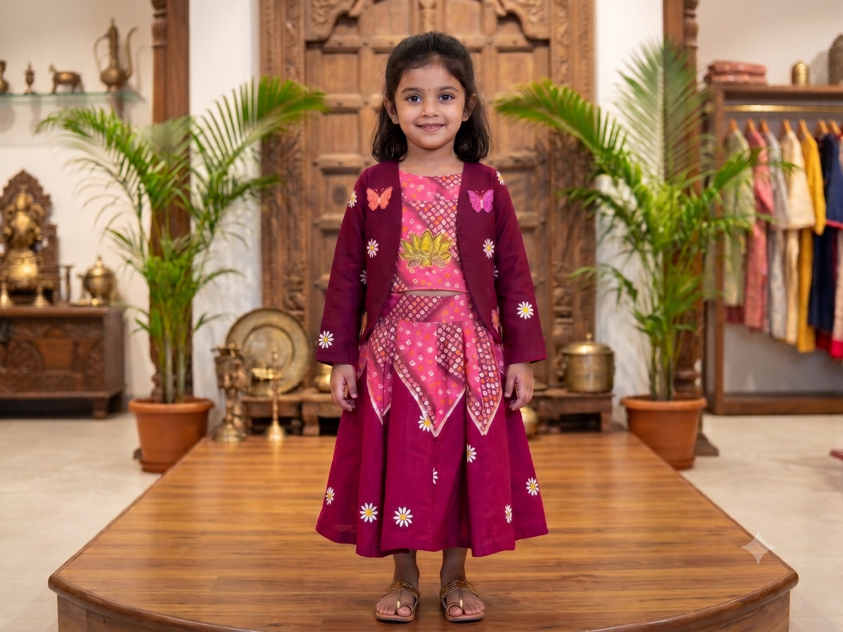 Bloom Jacket Dress Set for Girls